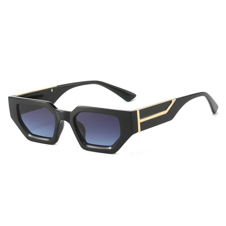 Wrap Sunglasses with Gradient Lens