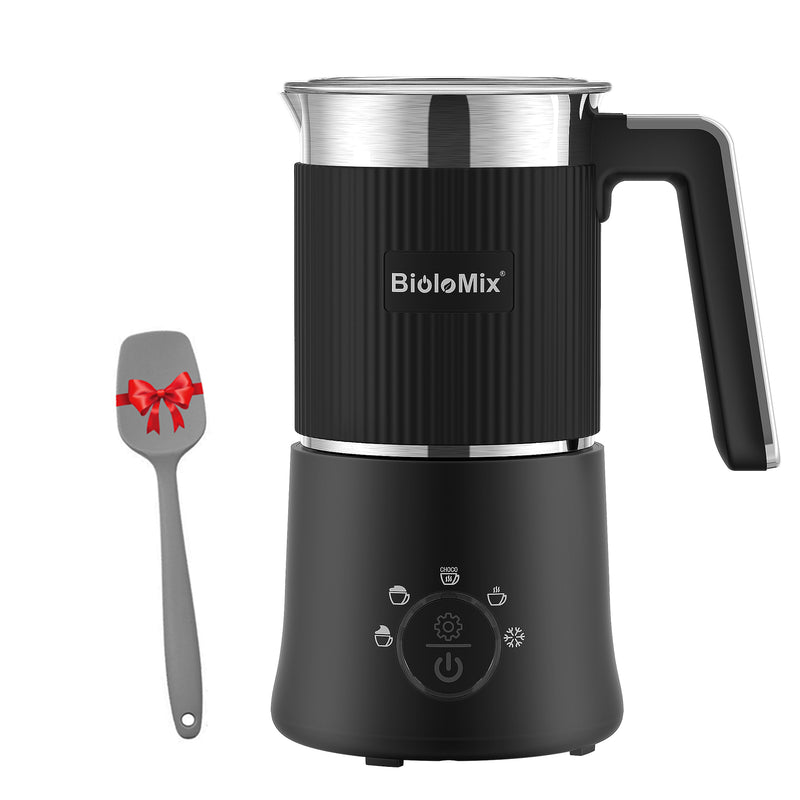 detachable 5-in-1 milk frother and steamer, view 2 - MRSLM