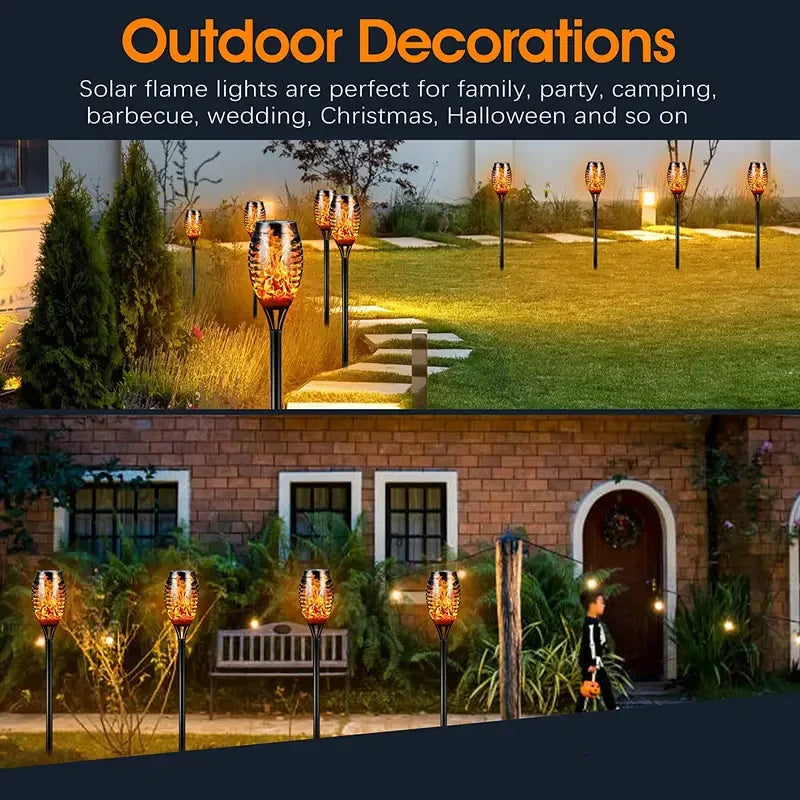 solar flame lights, view 6 - MRSLM