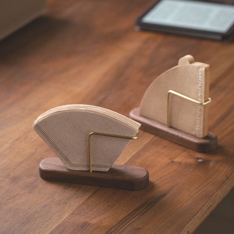 wooden tissue and napkin holder, view 6 - MRSLM