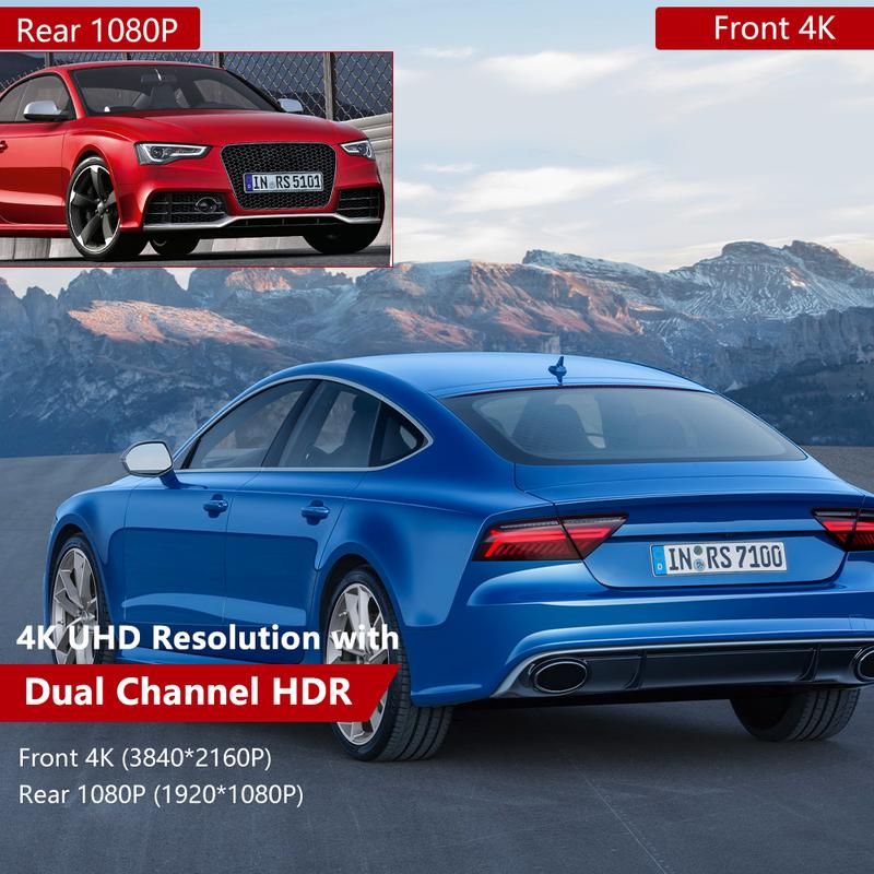 UHD 4K dash cam with GPS, view 6 - MRSLM