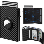 men's ultra-thin card clamp wallet, view 3 - MRSLM