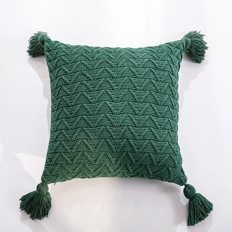 soft knit chenille cushion cover, view 2 - MRSLM