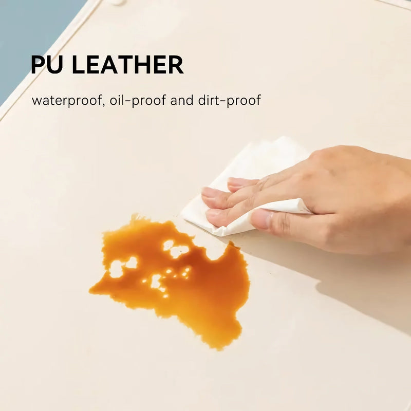 waterproof pu leather pet placemat, view 7 - MRSLM