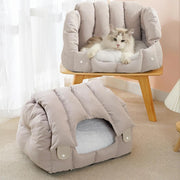 arched cat cave bed, view 4 - MRSLM