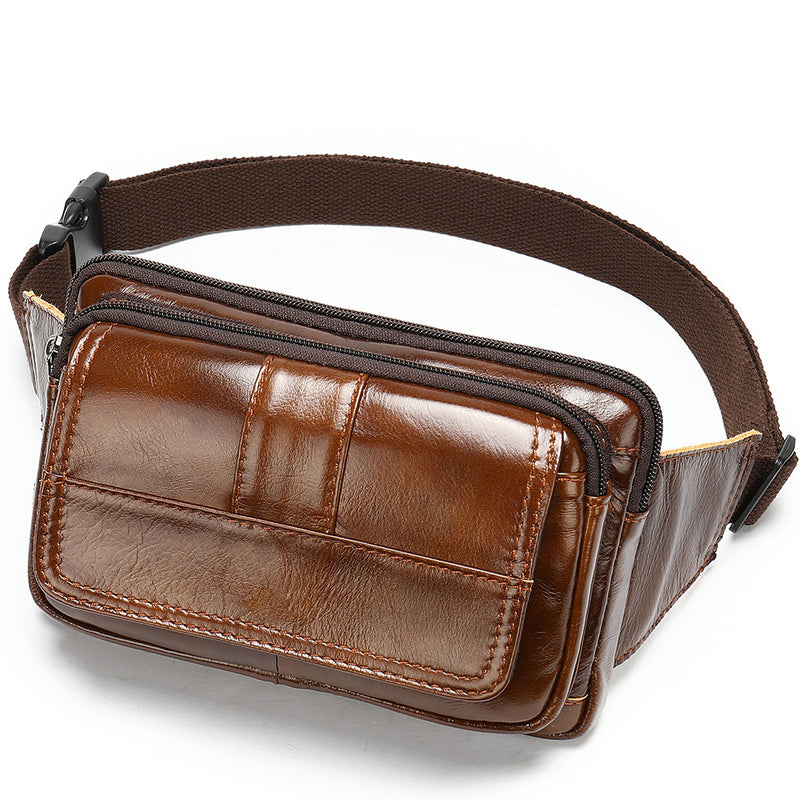 men's leather waist bag, view 13 - MRSLM