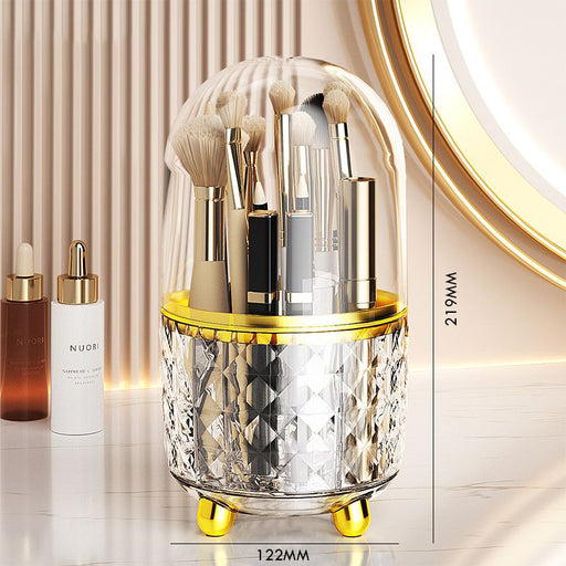 360 rotating makeup brush holder, view 2 - MRSLM
