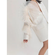 women's mesh blazer, view 7 - MRSLM