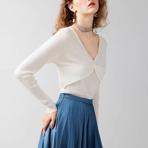 v-neck pullover sweater - MRSLM