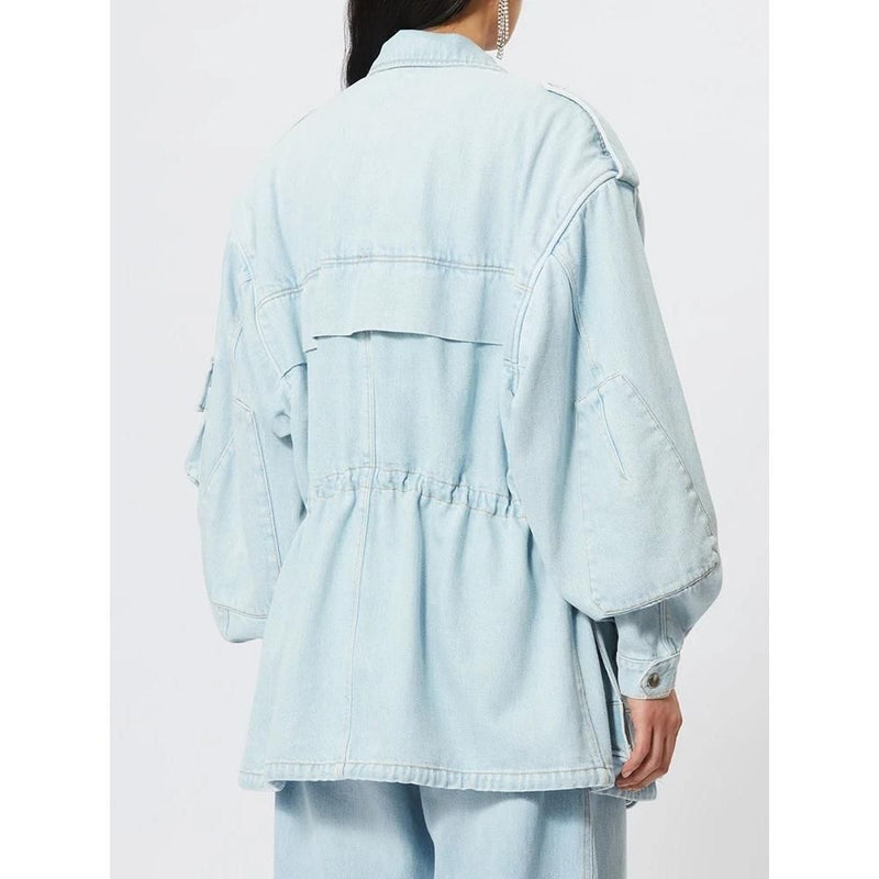 patchwork denim jacket, view 4 - MRSLM
