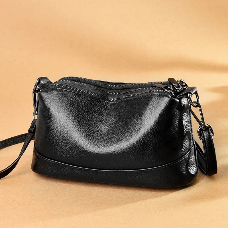 genuine leather tote bag, view 2 - MRSLM