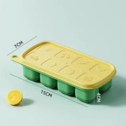 compact silicone ice cube tray with lid, view 2 - MRSLM