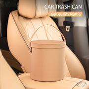 PU leather car trash can, view 4 - MRSLM