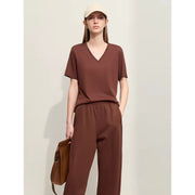 v-neck short sleeve t-shirt, view 4 - MRSLM