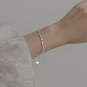 s925 silver bean bead butterfly bracelet, view 3 - MRSLM