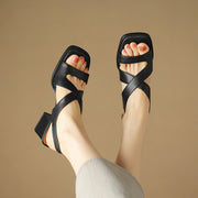 leather gladiator sandals - MRSLM