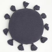fluffy round tassel seat cushion, view 4 - MRSLM