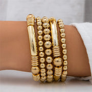 chunky beaded punk bracelet, view 4 - MRSLM