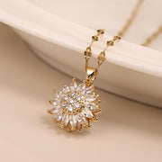 sunflower chain necklace - MRSLM