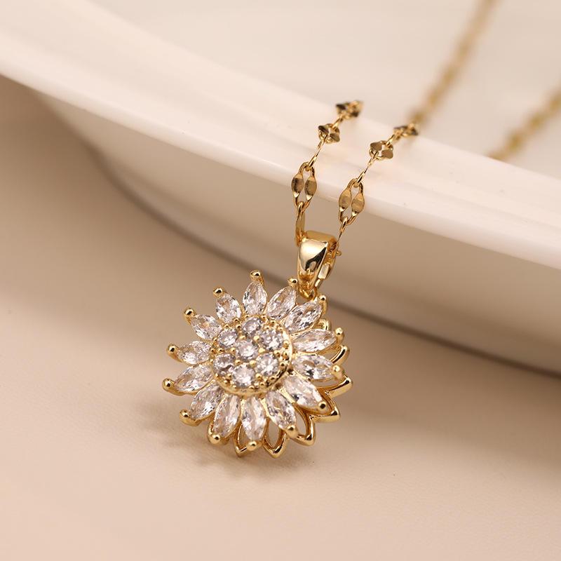 sunflower chain necklace - MRSLM