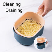 multifunction vegetable cutter with drain basket, view 4 - MRSLM