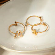 gold plated waterproof ring set, view 6 - MRSLM