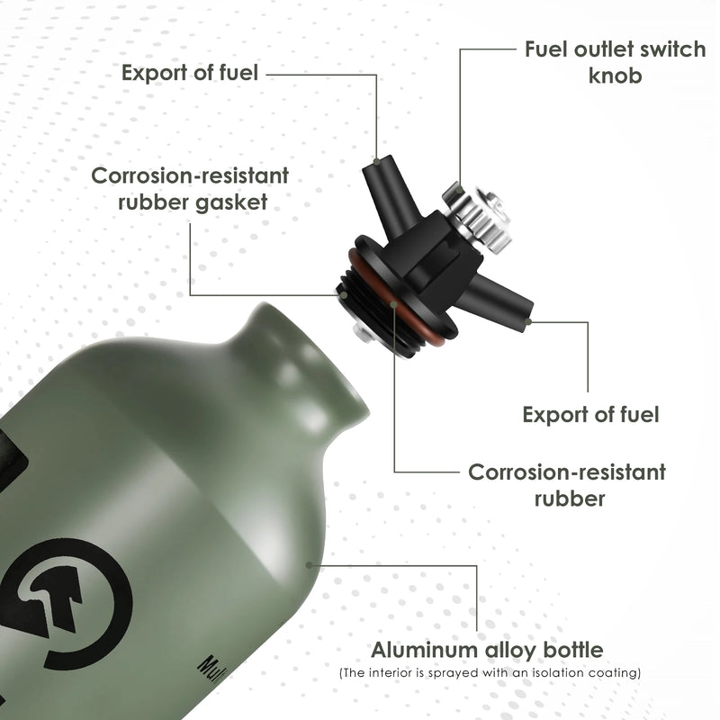 aluminum fuel bottle, view 10 - MRSLM