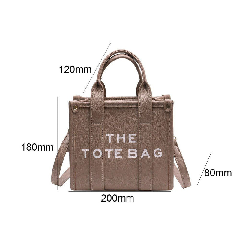 women's PU leather tote bag, view 5 - MRSLM