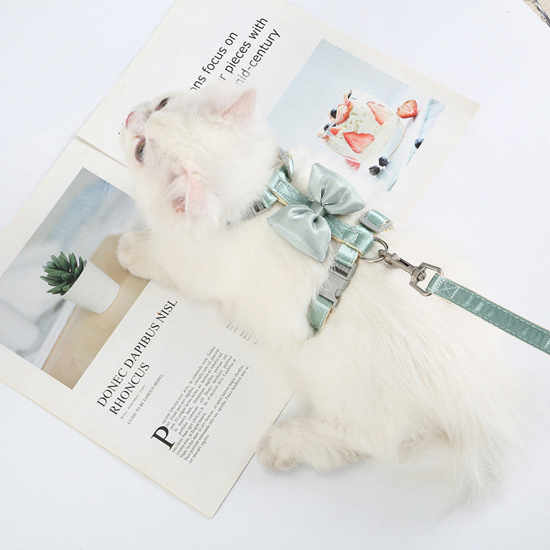 adjustable cat harness and leash set, view 11 - MRSLM