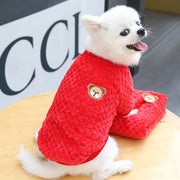 soft fleece dog and cat coat, view 5 - MRSLM