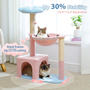 flower cat tree, view 4 - MRSLM