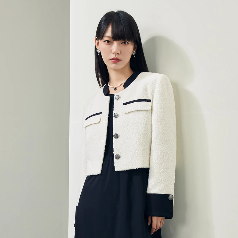 slim fit contrast color jacket, view 6 - MRSLM