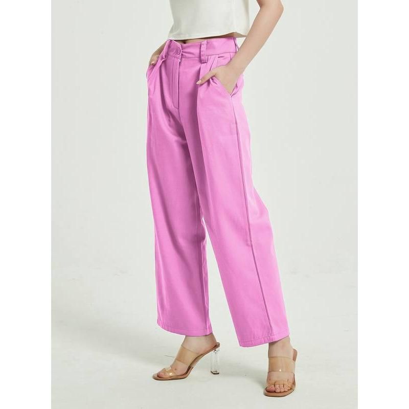 high-waist wide leg trousers, view 9 - MRSLM