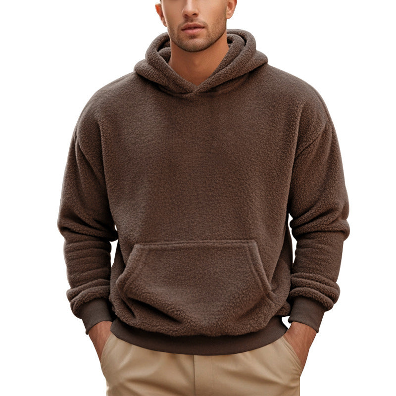 men's double-sided velvet loose sweater, view 6 - MRSLM