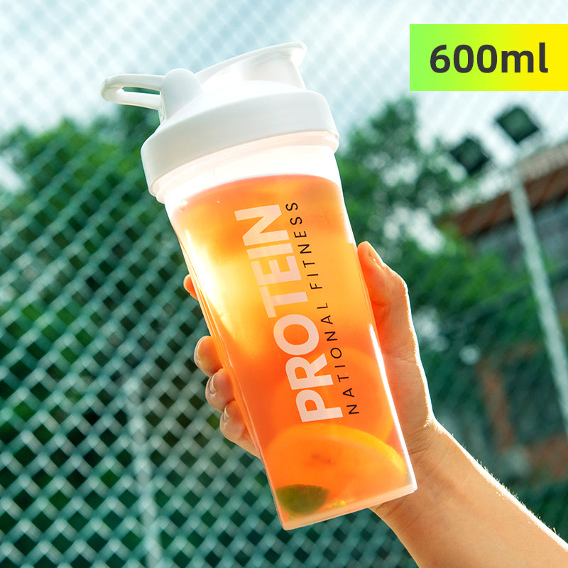 portable protein shaker bottle, view 4 - MRSLM