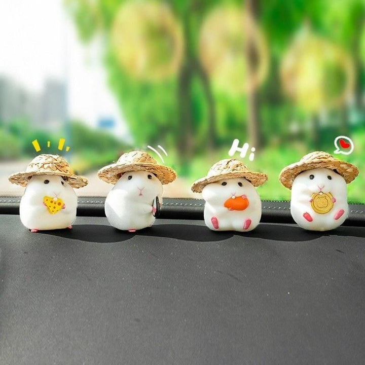 Cute Hamster Dashboard Doll Decoration