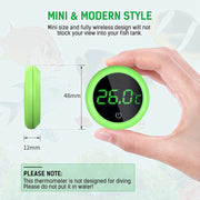 self-adhesive digital aquarium thermometer, view 6 - MRSLM