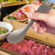 ultralight titanium spork, view 9 - MRSLM