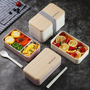 double plastic lunch box - MRSLM