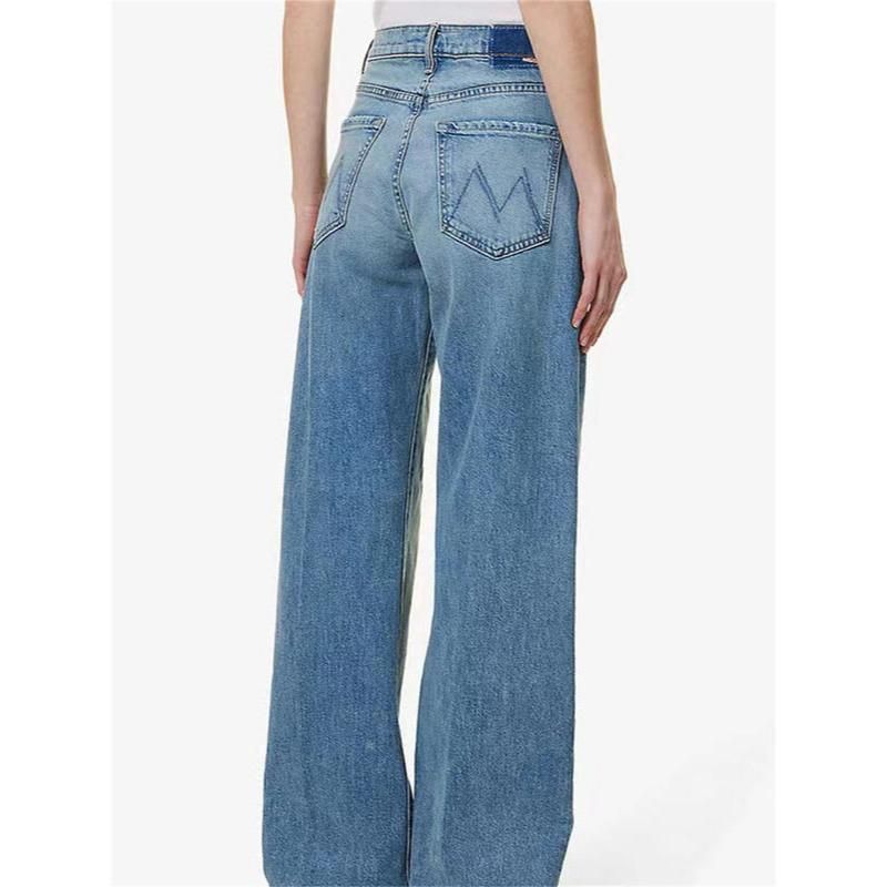 vintage blue wide-leg jeans, view 4 - MRSLM