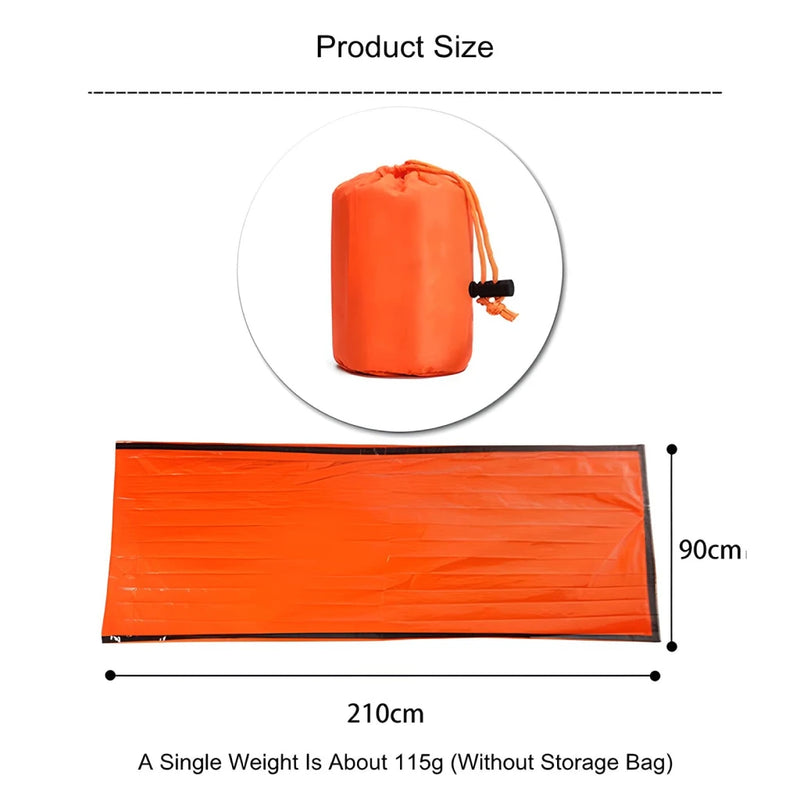 emergency blanket thermal sleeping bag, view 5 - MRSLM
