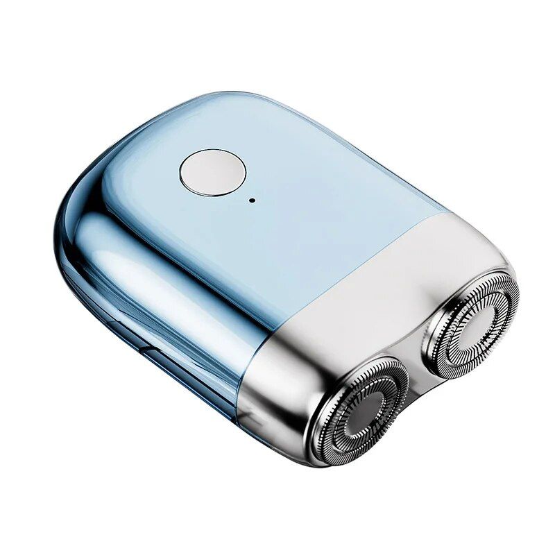 portable double head electric shaver, view 3 - MRSLM