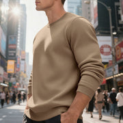 men's fleece-lined crew neck sweater - MRSLM