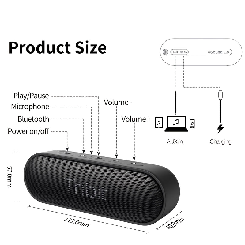 portable bluetooth speaker ipx7, view 8 - MRSLM