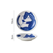 lucky cat sauce dish, view 2 - MRSLM