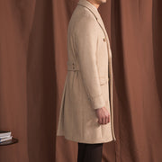 Vintage men's wool herringbone coat, view 6 - MRSLM