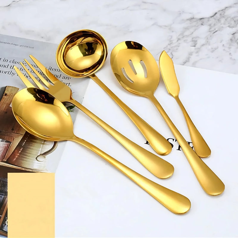 stainless steel serving set, view 7 - MRSLM