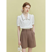 embroidered short sleeve shirt, view 2 - MRSLM