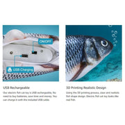 interactive 3D plush fish toy for cats, view 8 - MRSLM