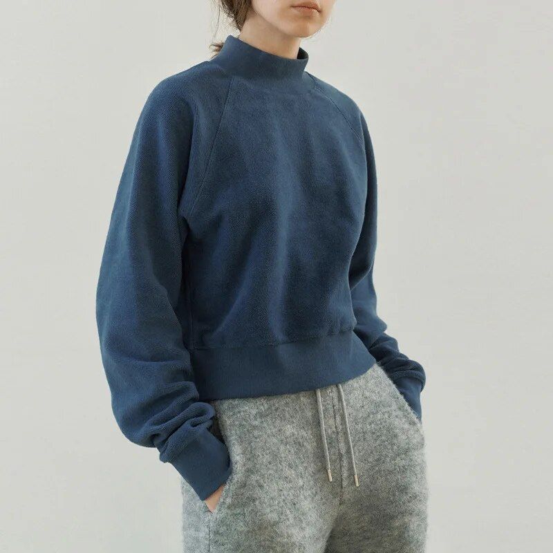 turtleneck cotton hoodie, view 11 - MRSLM